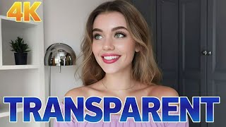 4K Haul Bikinis Try On Transparent 4K Transparent Dress Tutorial