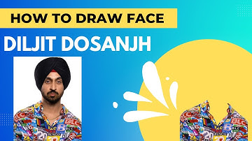 Adobe Illustrator : Diljit Dosanjh drawing face