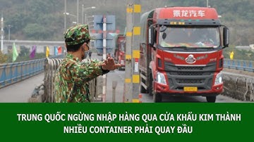 TRUNG QUỐC NGỪNG NHẬP HÀNG QUA CỬA KHẨU KIM THÀNH, NHIỀU CONTAINER PHẢI QUAY ĐẦU