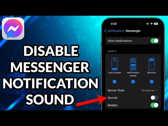How To Turn Off Messenger Notification Sound On iPhone