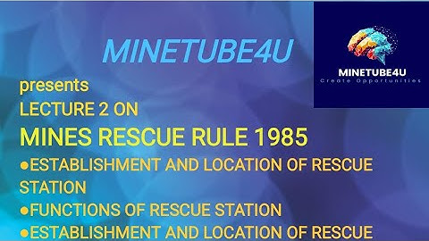 MINES RESCUE RULE P2|ESTABLISHMENT AND FUNCTION OF RESCUE STATION & RESCUE ROOM|GATE 2025|DGMS|CIL