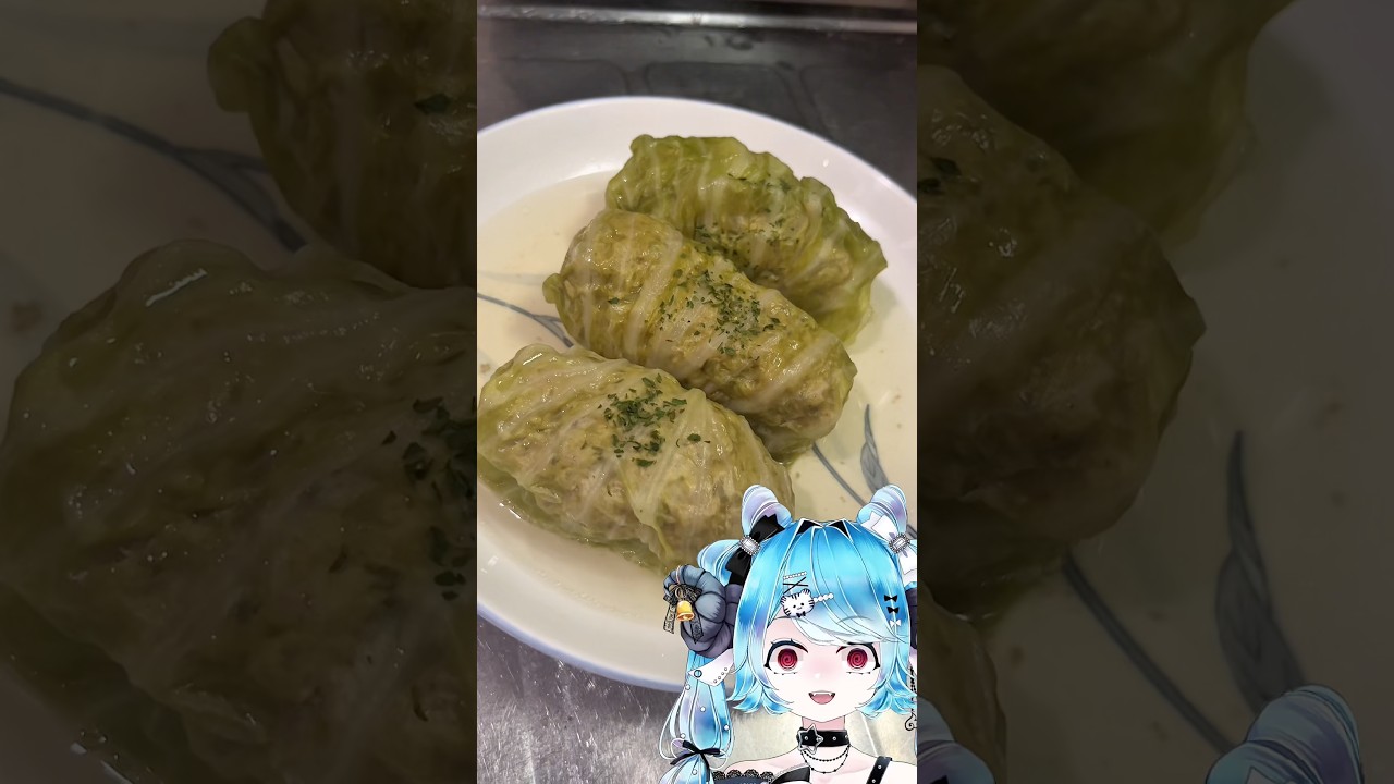 【子持ち主婦Vtuber】ヤケクソ実写クッキング【はじめてのロールキャベツ】#主婦 #料理 #recipe #cooking #vtuber #shorts