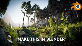 : How to create realistic environment artwork in Blender (Art Breakdown + Art Timelapse)