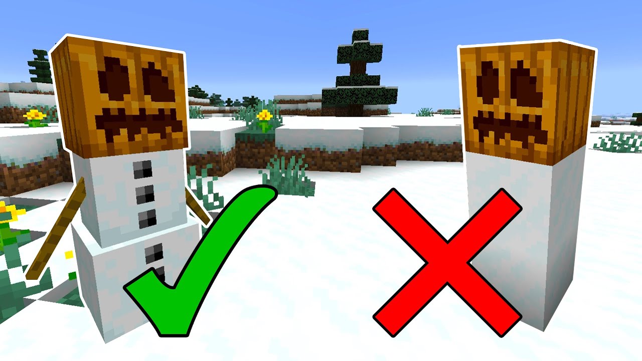 How to Make a Snow Golem in Minecraft (All Versions)