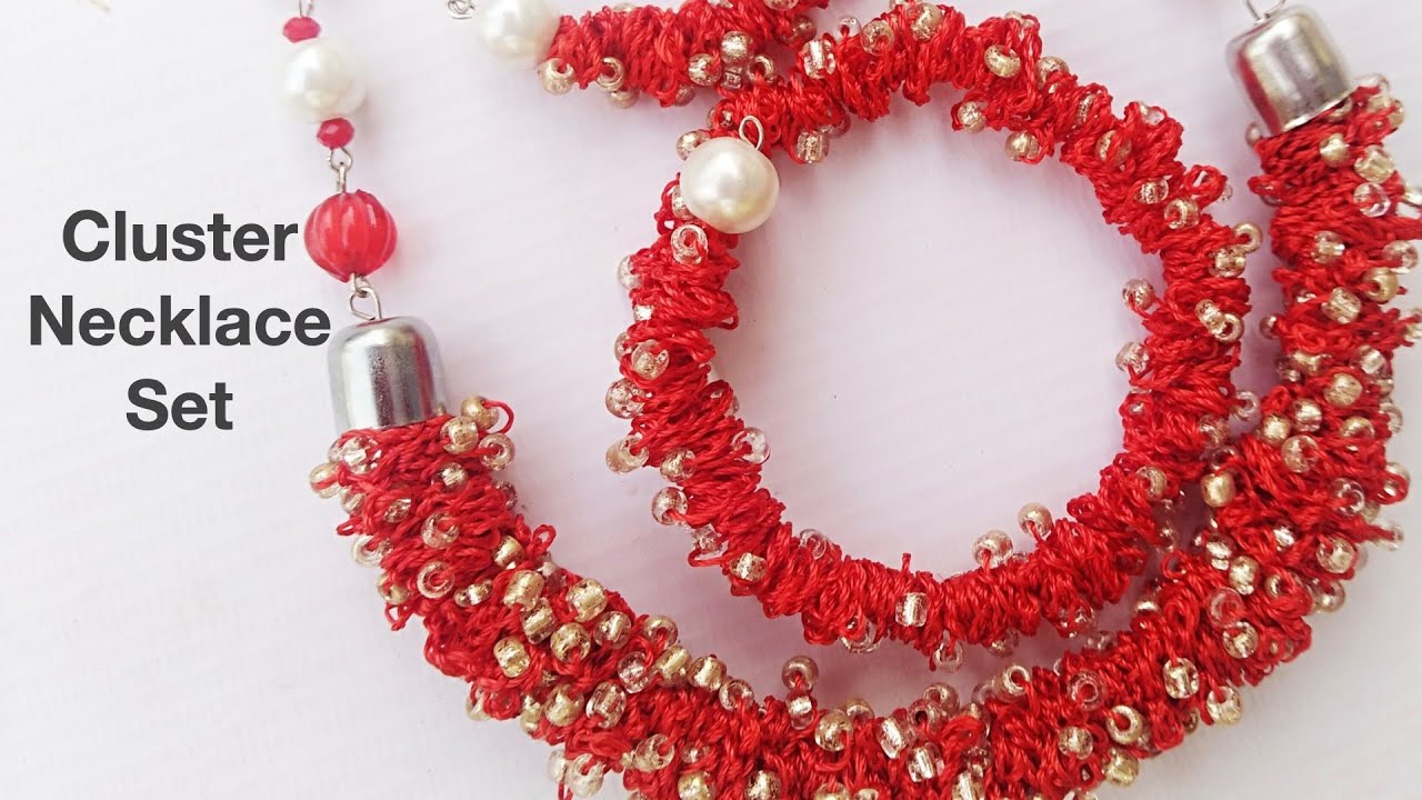 Cluster Seed Bead Necklace Tutorial | How to make a Fur Crochet Necklace | Crochet Cluster Necklace