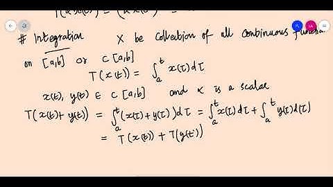 Functional Analysis Module II Class 2 Linear Operators Properties