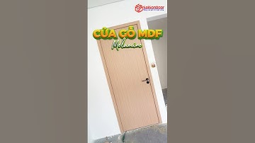 ▶️ Cửa gỗ MDF Melamine SaiGonDoor chống mối tốt, cách âm, cách nhiệt lắp cho phòng ngủ #shorts