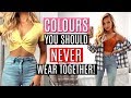 COLOURS you should NEVER WEAR TOGETHER!  / FASHION HACKS