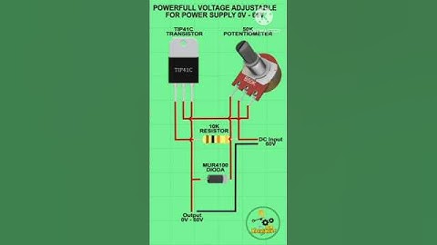 DIY 0–60V Variable Power Supply Circuit ⚡#electronics #diy #delectric