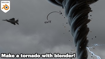 Make a tornado easily with Blender! - Blender Tutorial (free project files)