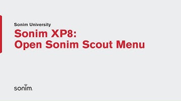 Sonim XP8 - Open Scout Menu