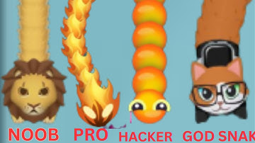 Snake.Io NEW Event NOOB vs PRO vs HACKER  vs GOD SNAKE#snake#snakeio