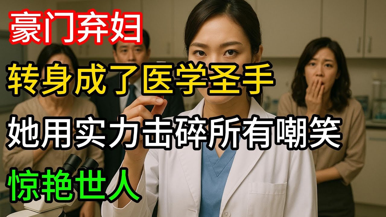 豪门弃妇，转身成了医学圣手 她用实力击碎所有嘲笑，惊艳世人。#一口气看完 #小说 #故事頻道 #人生感悟 #爽文