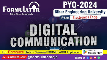 BEU PYQ-2024 Digital Communication 6th Sem. Electronics Engineering