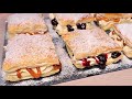 Simple, quick and delicious dessert ready in no time! Puff pastry dessert idea. Easy and Yummy