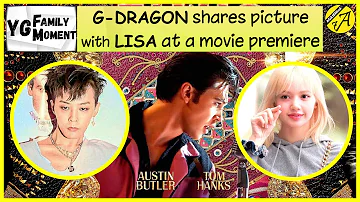 🆈🅶🅵🅼 G-DRAGON and LISA together at lounging site of a movie premiere at SoKor || BIGBANG & BLACKPINK