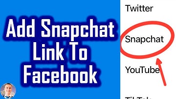 How To Add Snapchat Link To Facebook! (NEW)