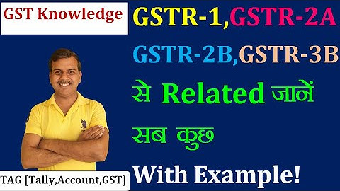 What is GSTR-1,GSTR-2A,GSTR-2B & GSTR-3B || Explained With Example Easily