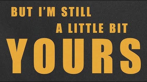 JP Saxe - A Little Bit Yours [BURNS Remix] (Official Lyric Video)