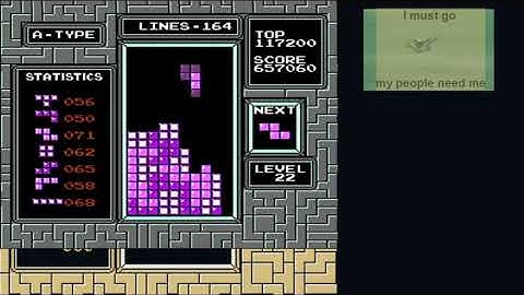 First 700k NES Tetris