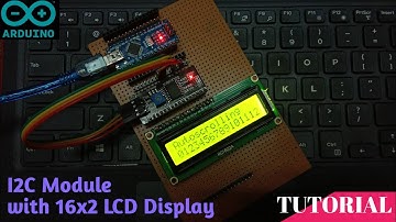 How To Use a 16x2 LCD Display With I2C Module & Arduino NANO