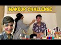 Blindfold makeup challenge gone wrong