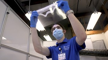 Duke Team Builds Face Shields for Healthcare Workers, 4/1/20