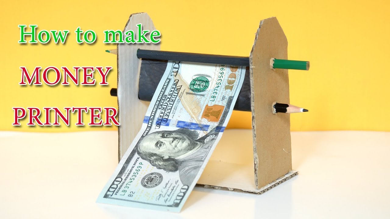 How make money printer machine | Diy printer machine - YouTube