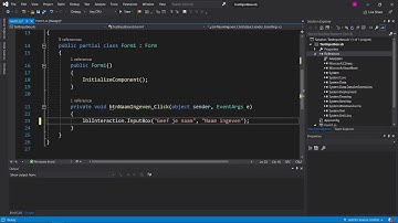 C# Windows forms - Inputbox gebruiken