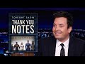 Thank You Notes: Marvel’s Eternals, McDonald’s McRib NFT | The Tonight Show Starring Jimmy Fallon
