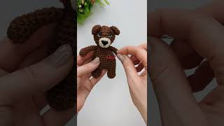 Easy heart embroidery, how to decorate amigurumi toys using embroidery #crochettoys #easyembroidery