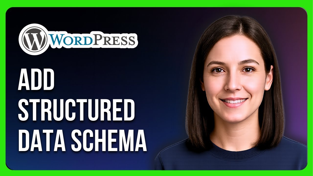 How to Add structured Data schema in WordPress - YouTube