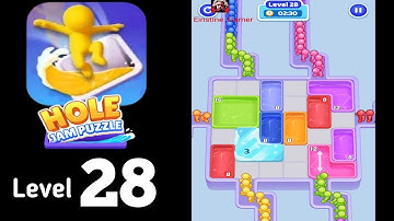 Hole Jam Puzzle Level 28 Guide & Walkthrough!