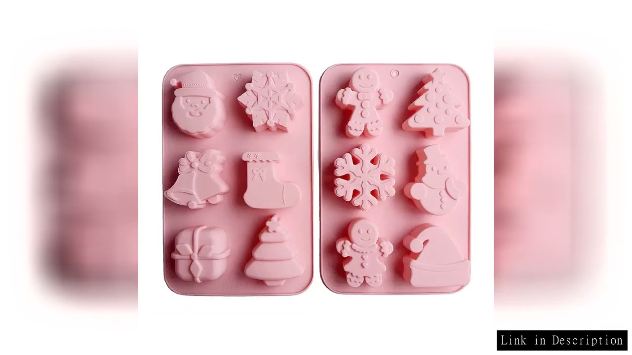 1 set Snowman Xmas Tree Christmas Silicone Molds Handmade Soap Molds New Year Cookie Cake Mold DIY T