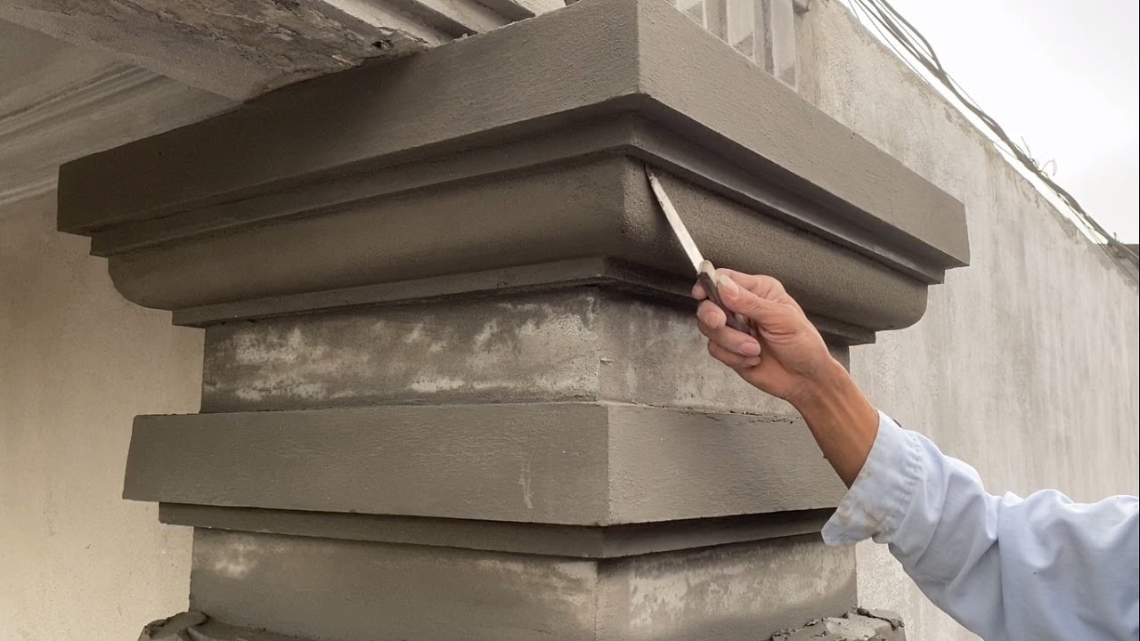 Amazing Construction Concrete Columns With Sand & Cement - YouTube