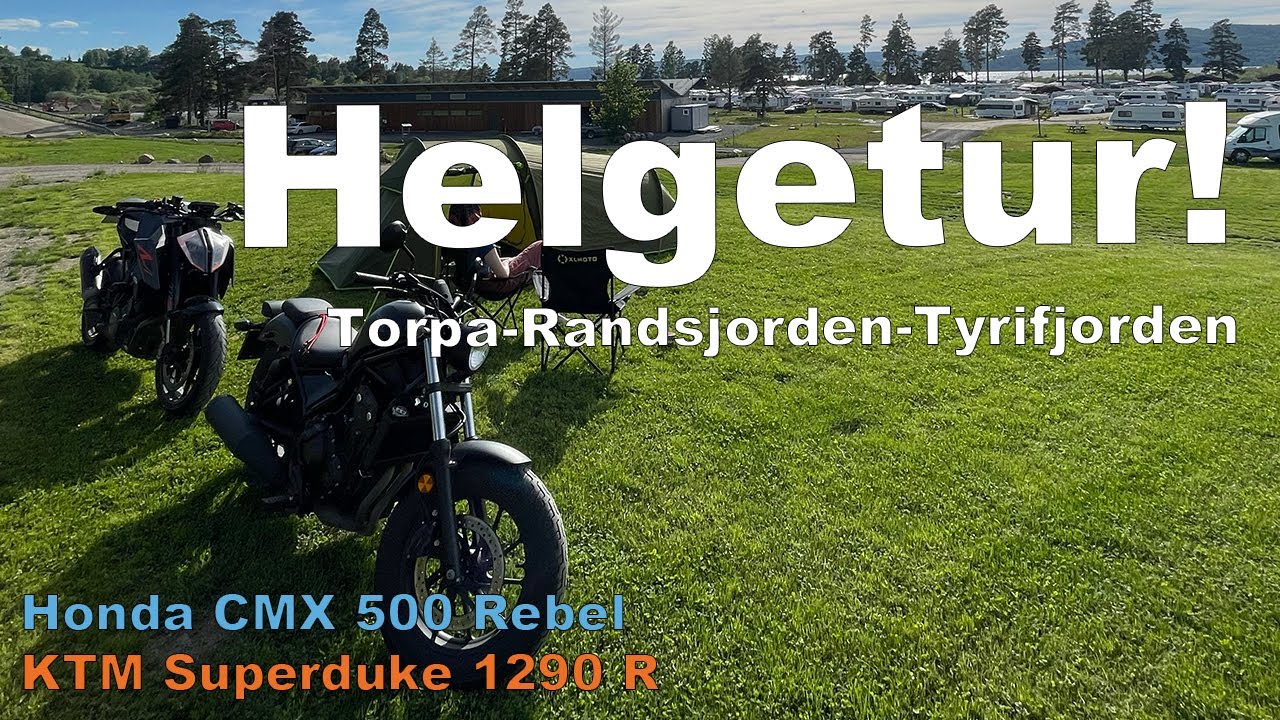 Helgetur, Torpa - Randsfjorden - Tyrifjorden (KTM Superduke R)