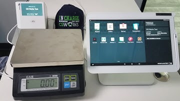 How to unit tare to get net weight.  For Clover POS and CAS sw-20 Scale