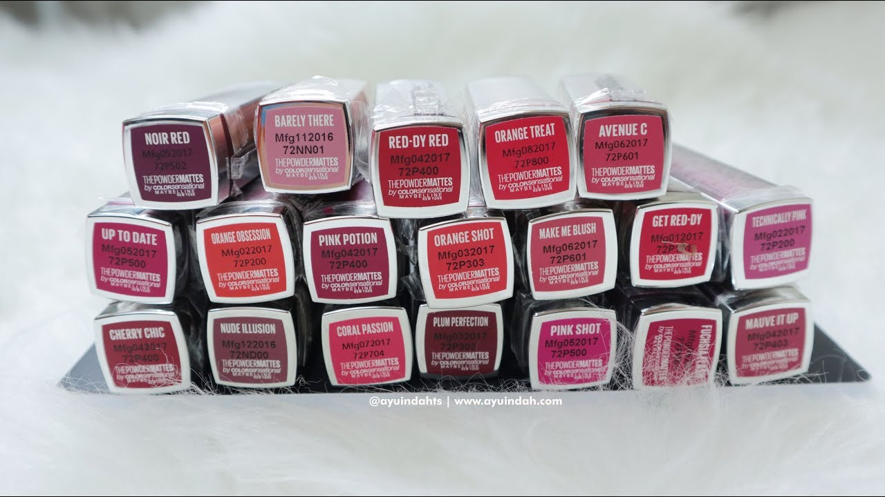 Ayu Indah Maybelline The Power Mattes Byeheavymatte