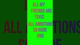 All my Friends are toxic green screen (free to use)