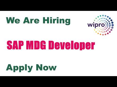 #Wipro   #Sap MDG Developer Recruitement