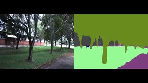 Visual Semantic Segmentation of a Parking Lot at UFES