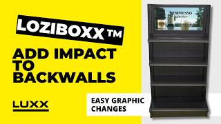 LoziBoxx® | Flexible Light Box & Backwall Solution for Retail Shelving
