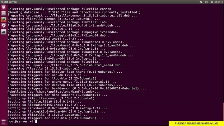 Install FileZilla 3.21.0 FTP Client On Ubuntu 16.04