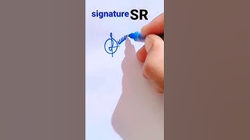 S.R Signature & Logo most unique 😯