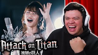 Reacting to ATTACK ON TITAN LIVE OST PERFORMANCE