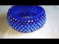 Beaded bracelet. Браслет из бисера и бусин. Бисерная сетка