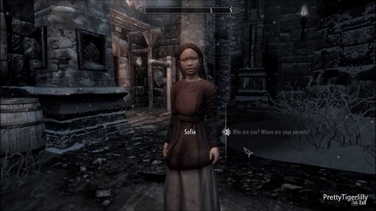 Skyrim Hearthfire Sophie The Orphan