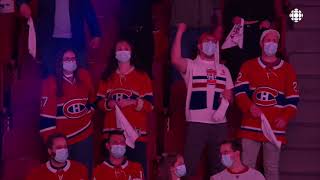 Emotional Crowd Reacts to Montreal Canadiens Players Entrance After More Than A Year of Lockdowns