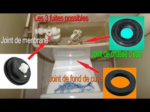 Vidéo: Pourquoi la cuvette des toilettes fuit, l'eau fuit dans les toilettes ?