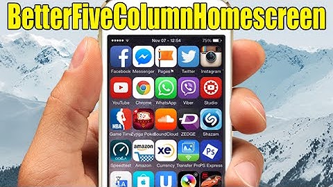 BetterFiveColumnHomescreen - iOS 8 Jailbreak Cydia Tweak